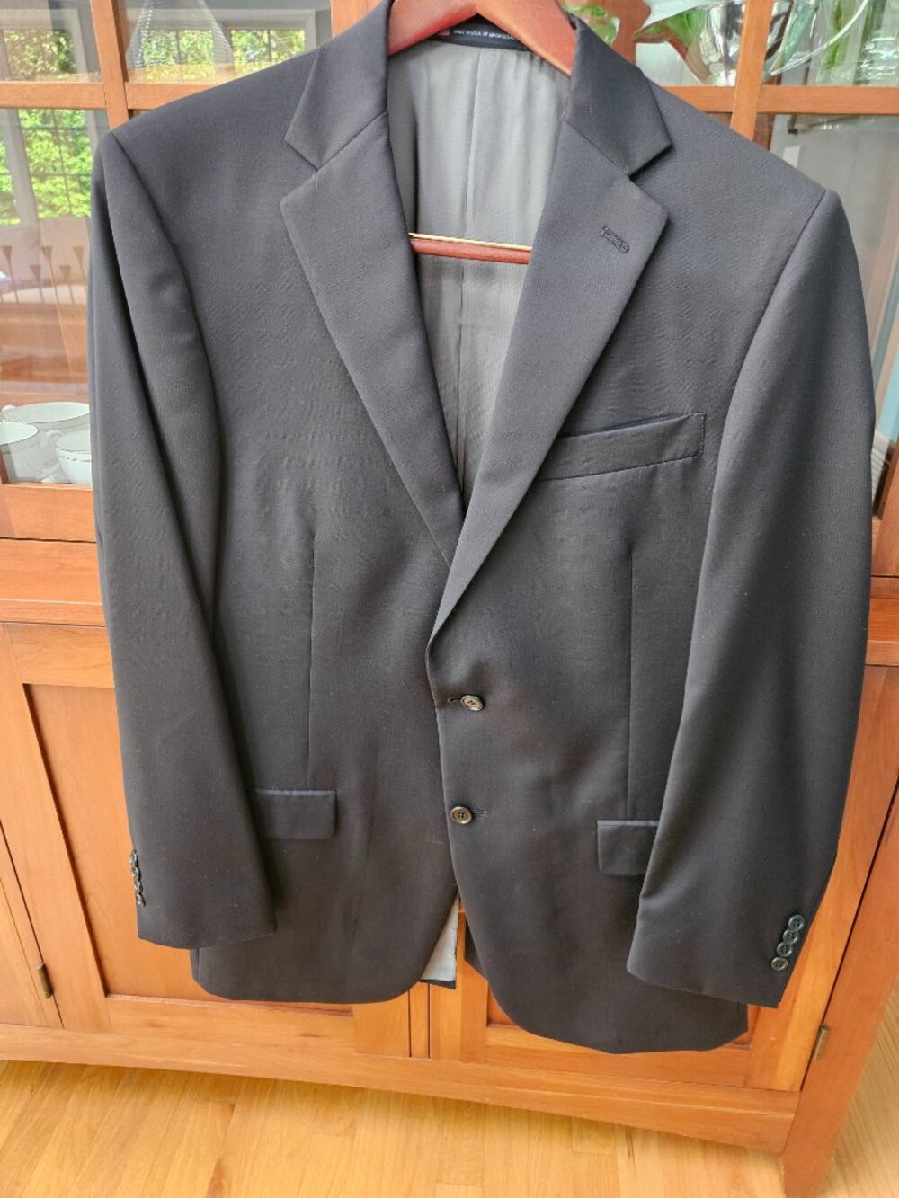 Hart Schaffner & Marx 2-Piece Suit Charcoal Gray 42 Chest 35 Waist Men's Blazer